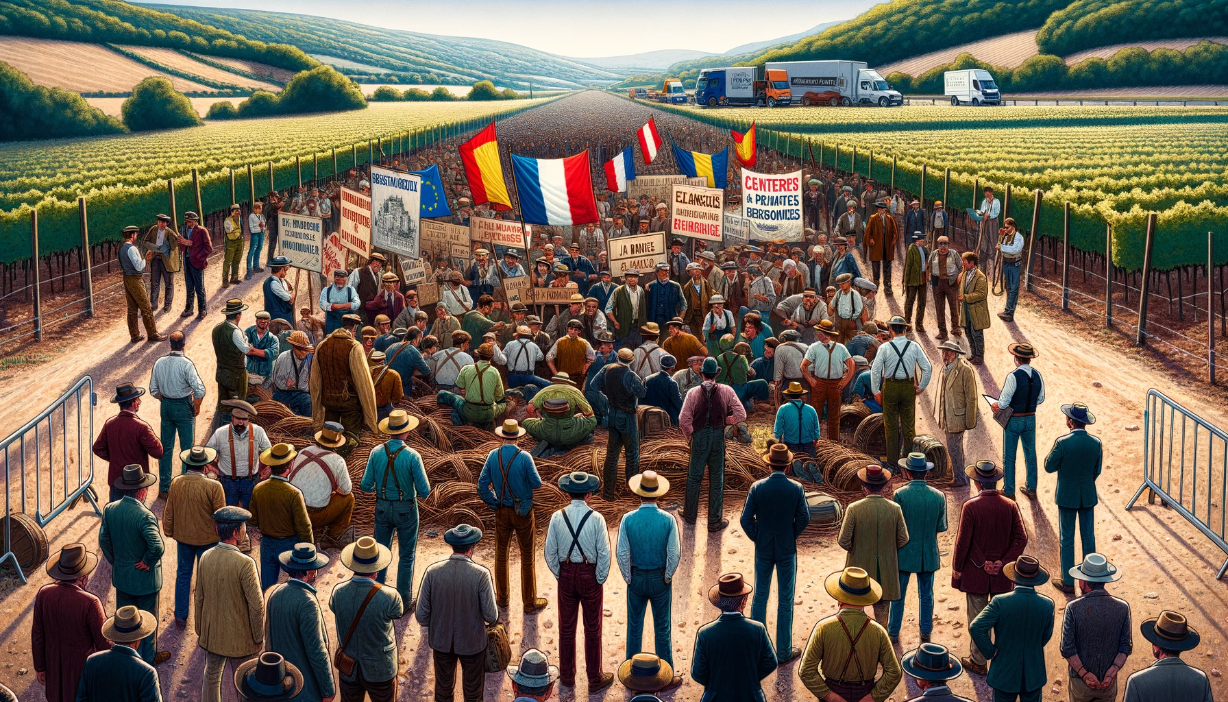 El conflicto fronterizo entre Francia y España afecta a la industria vinícola